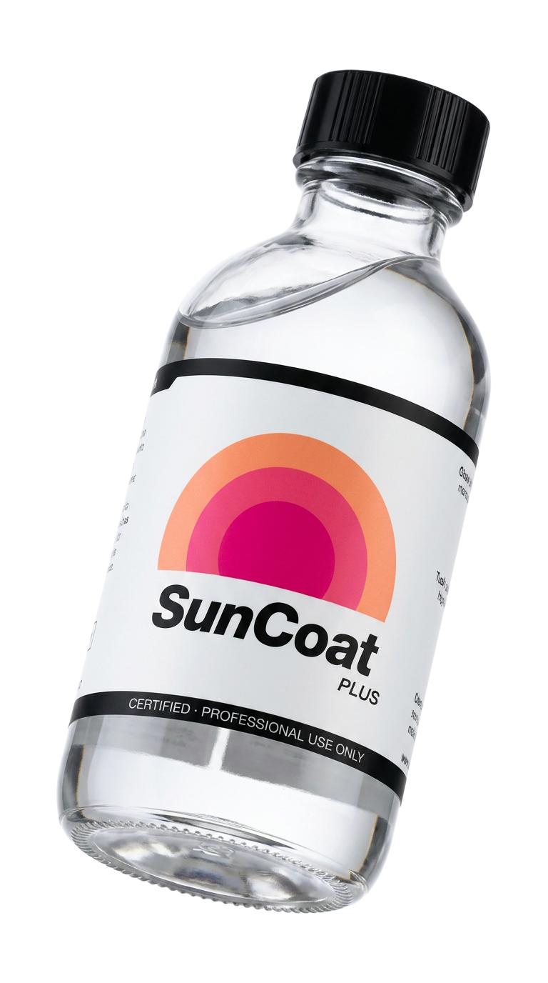SunCoat Plus ceramic coating bottle